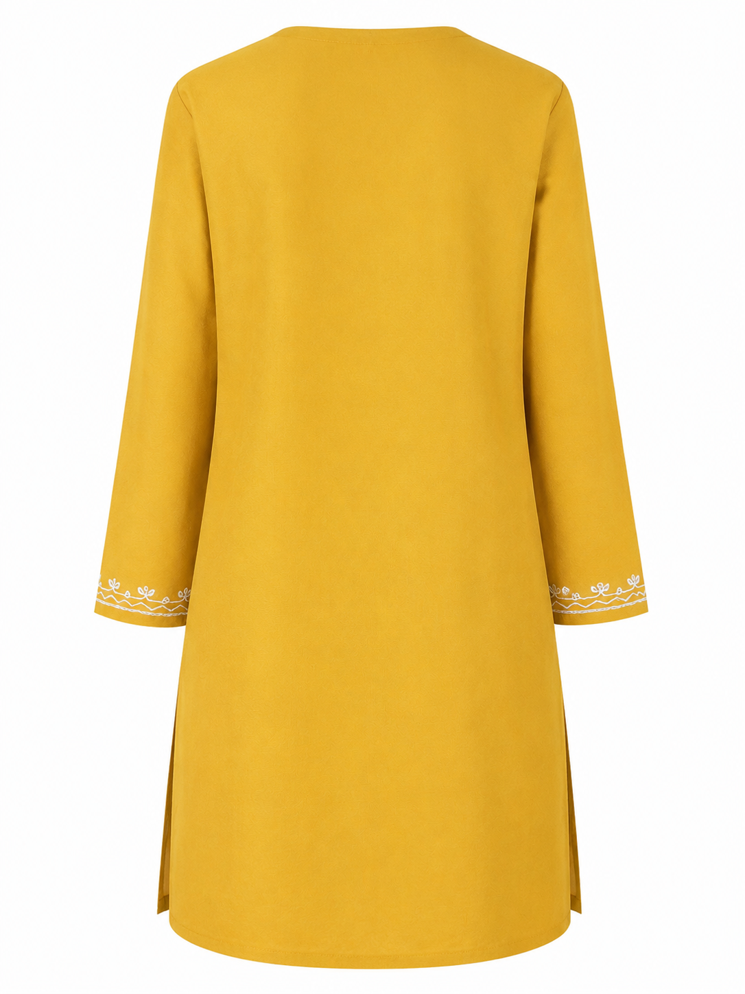 Noor : Aari embroidery summer kurti | Mustard